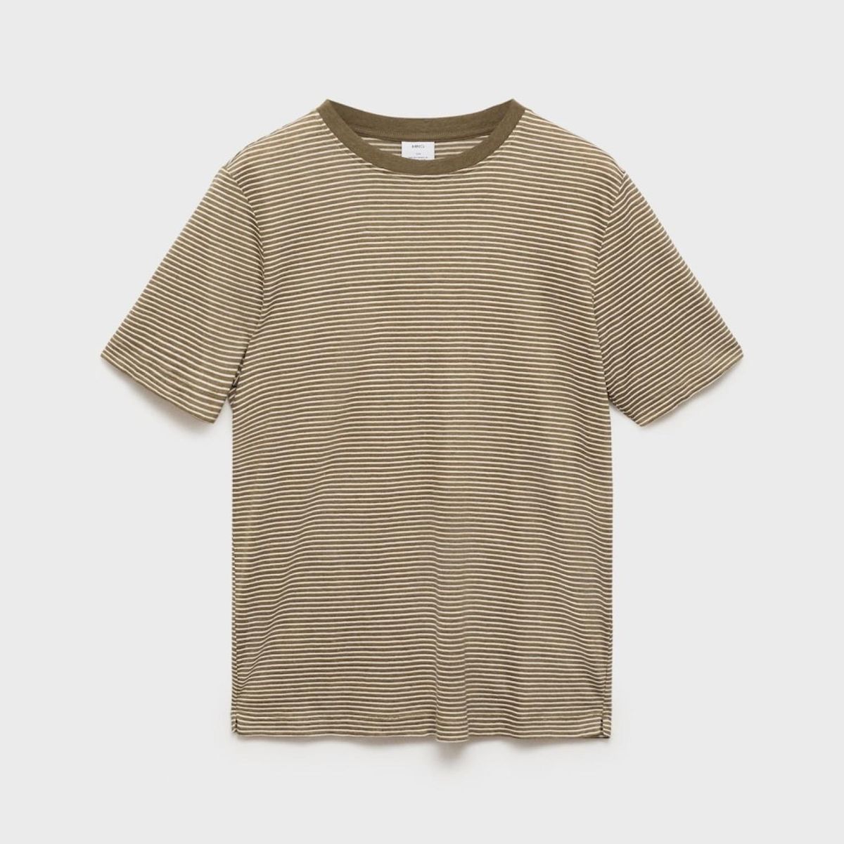 MANGO - Polo Lino Slim Fit Rayas Mango Man