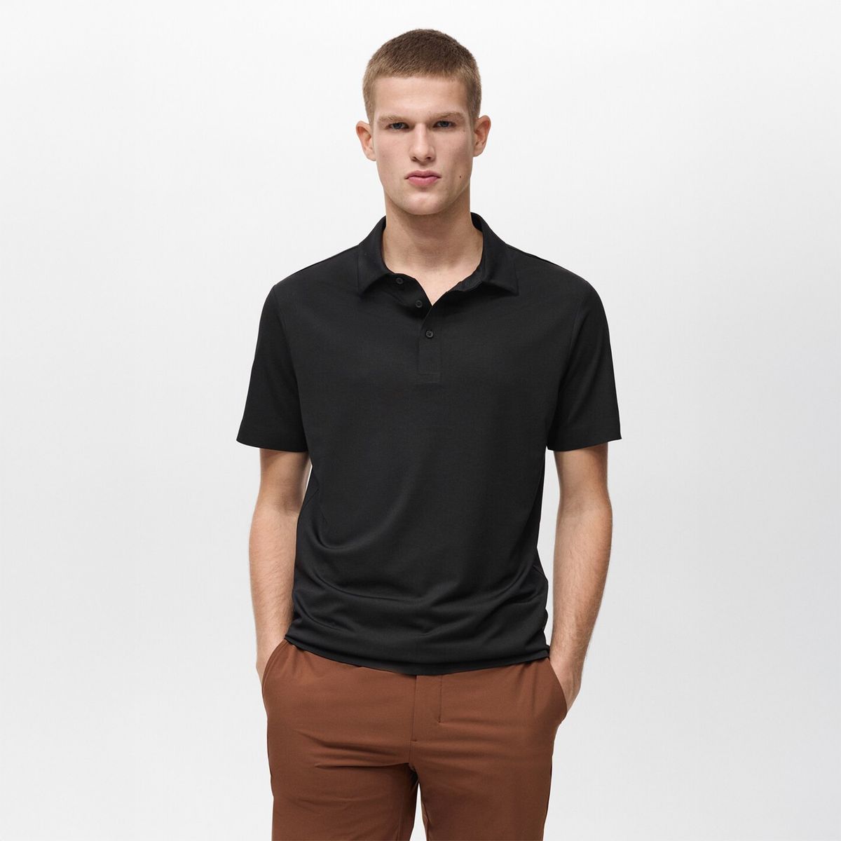 MANGO - Polo Slim Fit Coolmax® Mango Man