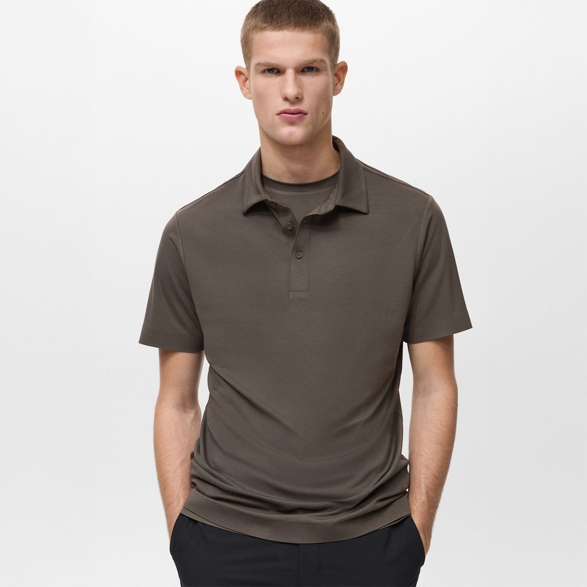 MANGO - Polo Slim Fit Coolmax® Mango Man