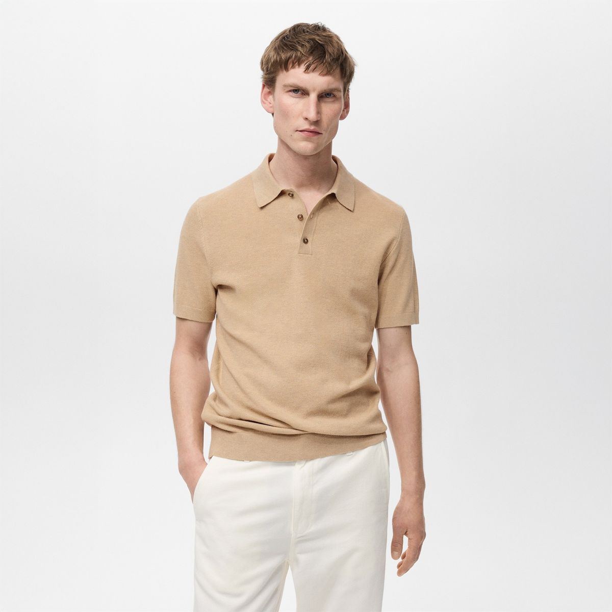 MANGO - Polo Punto Estructura Slim Fit Mango Man