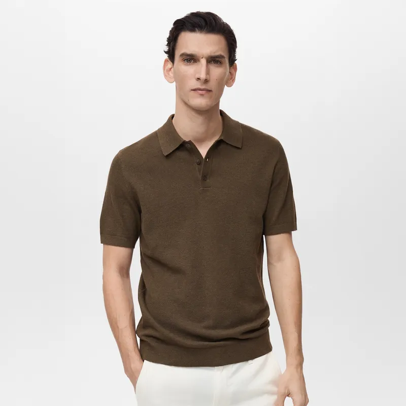 MANGO - Polo Punto Estructura Slim Fit Mango Man