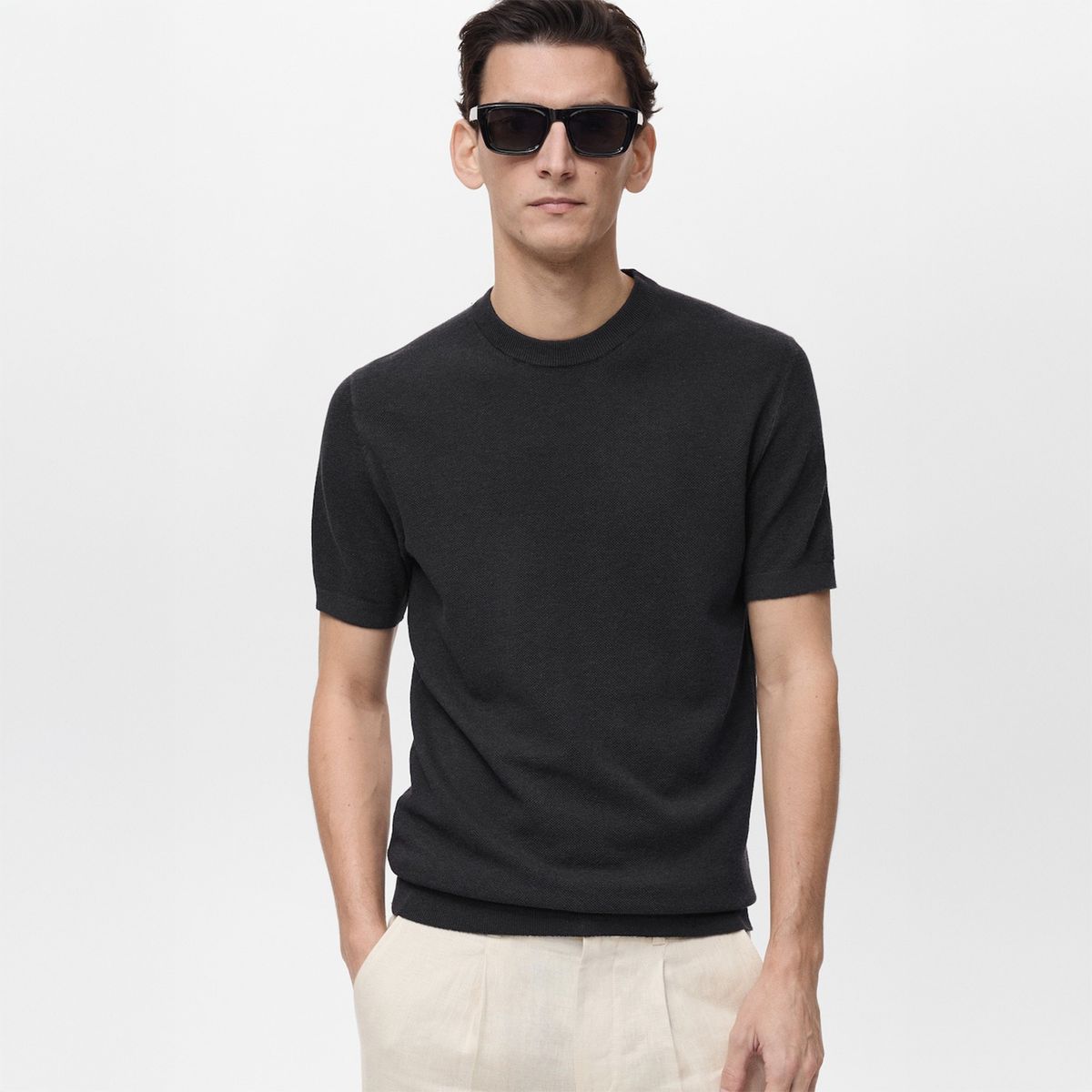 MANGO - Polo Manga Corta Hombre Mango