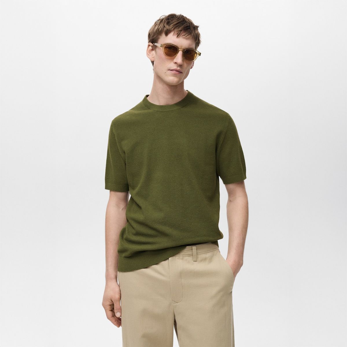 MANGO - Polo Manga Corta Hombre Mango