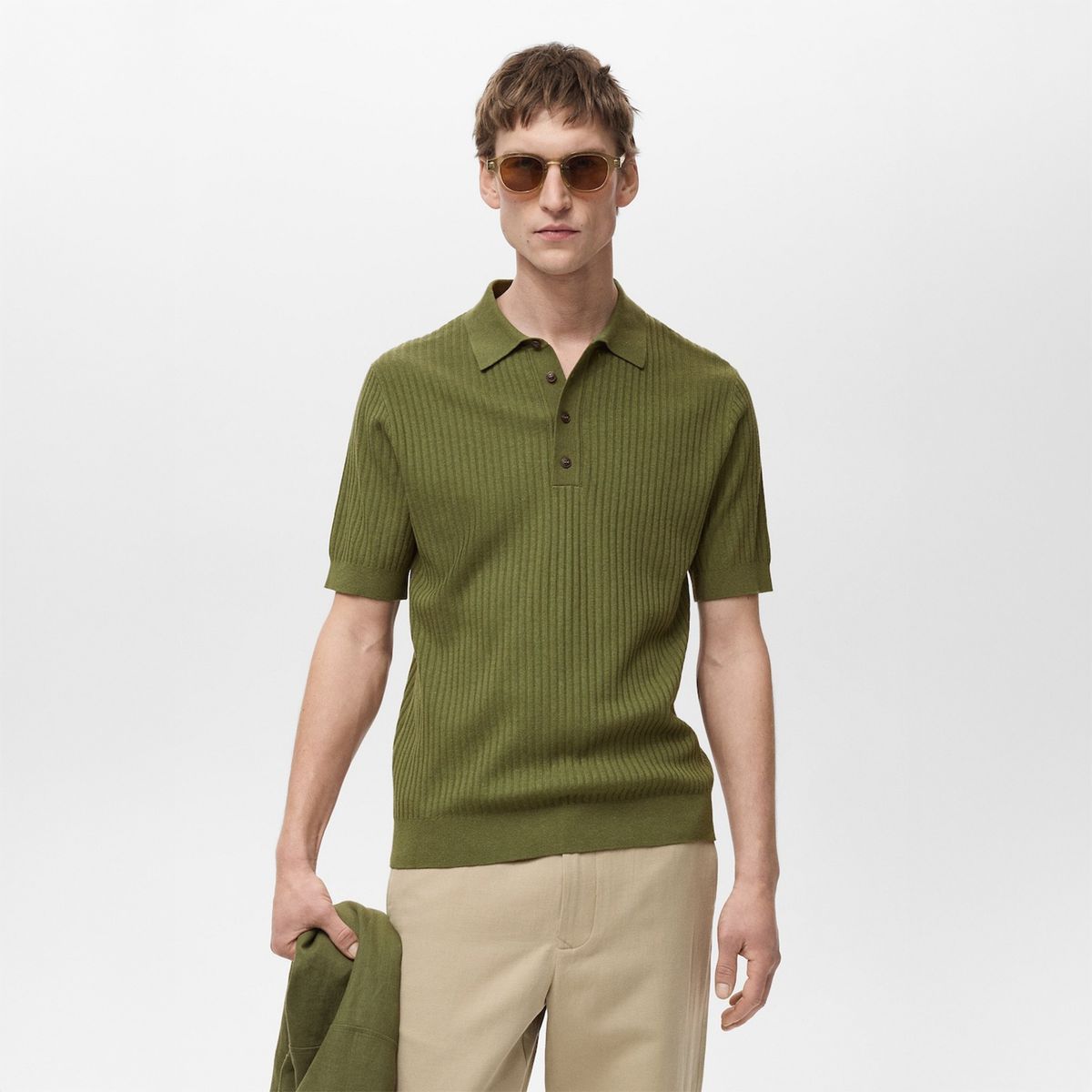 MANGO - Polo Manga Corta Hombre Mango