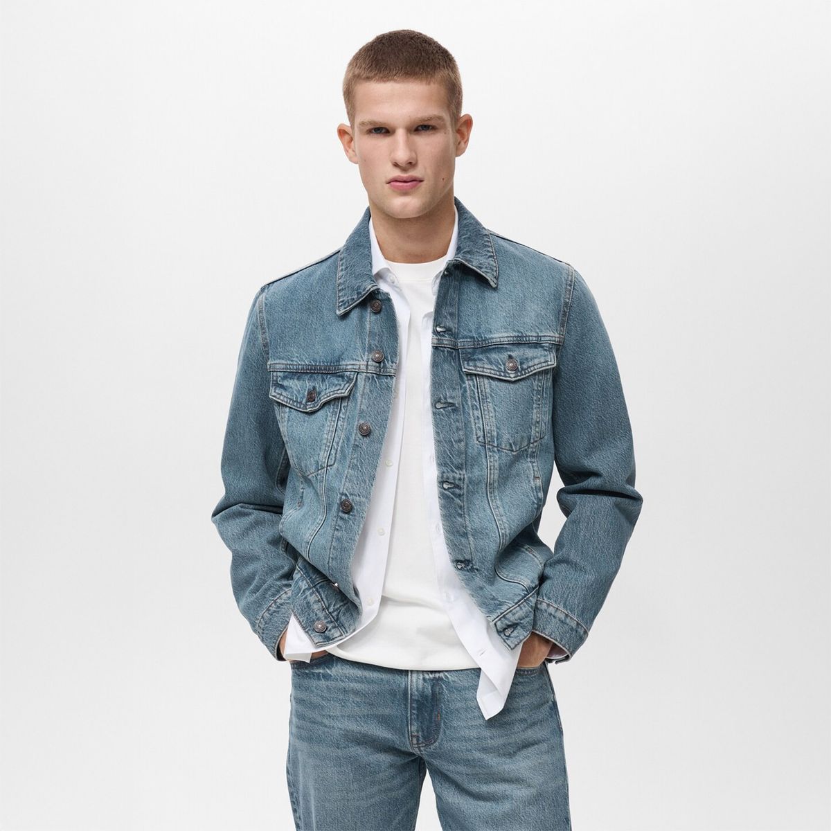 MANGO - Casaca Casual Hombre Mango Man