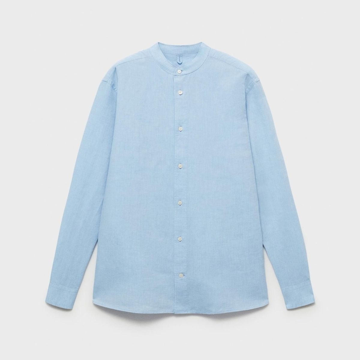 MANGO - Camisa Lino Casual Hombre Mango Man