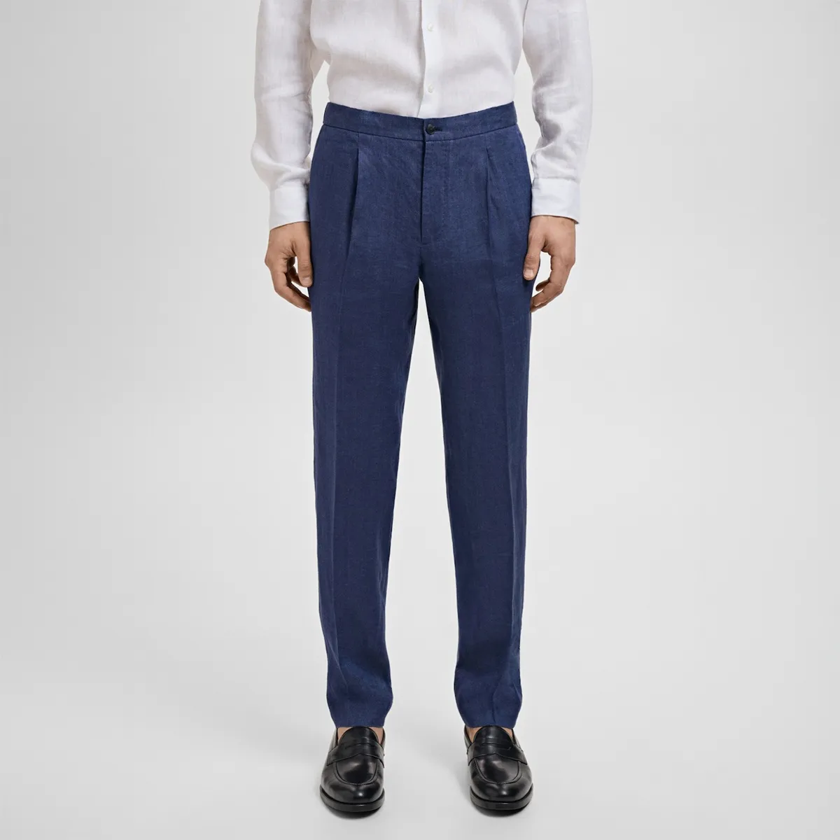 MANGO - Pantalón Traje Salerno 100% Lino Mango Man