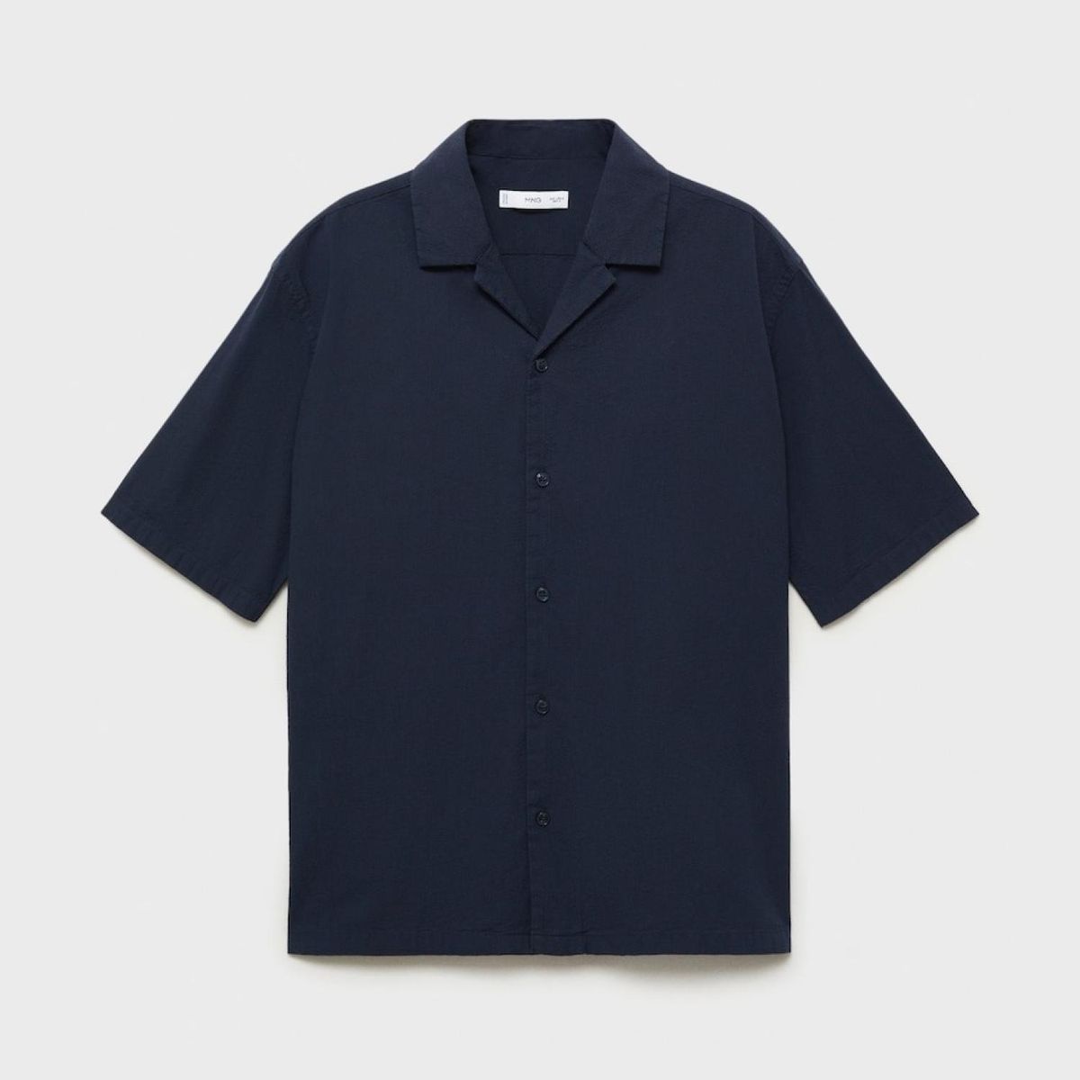 MANGO - Camisa Manga Corta Hombre Mango