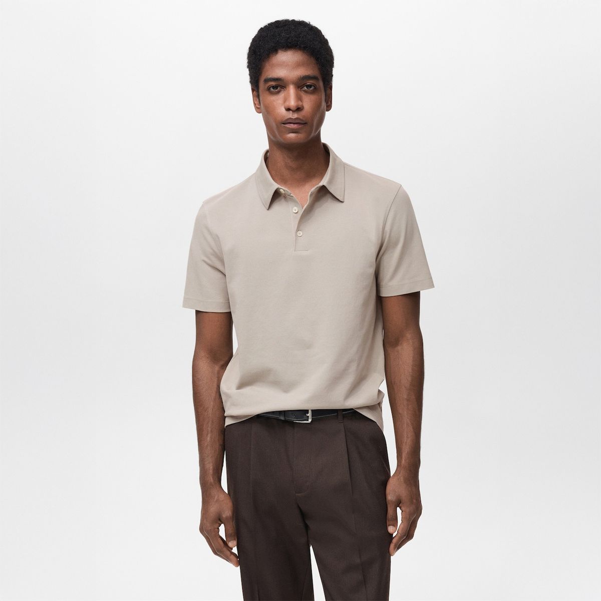 MANGO - Polo Slim Fit Algodón Piqué Mango Man