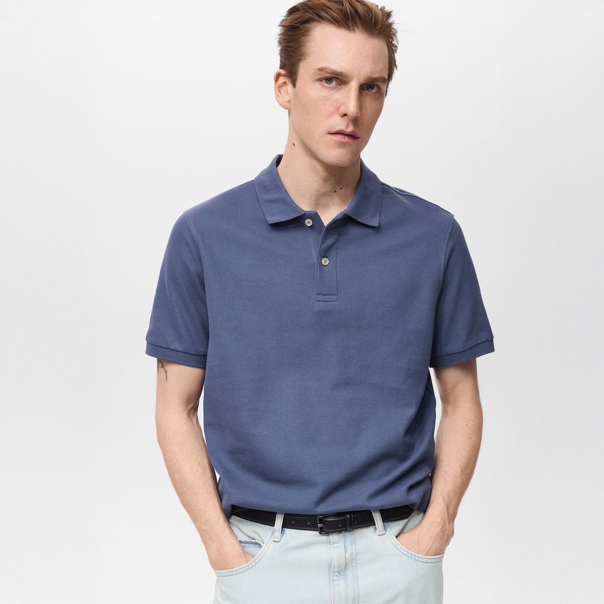 MANGO - Polo Regular Fit Algodón Piqué Mango Man