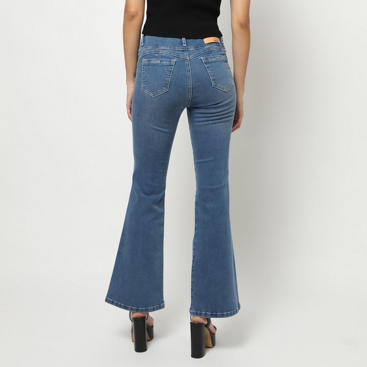 MOSSIMO - Jean Flare Algodón Mujer Mossimo