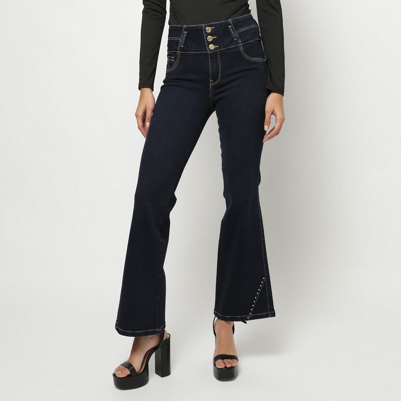MOSSIMO - Jean Flare Algodón Mujer Mossimo