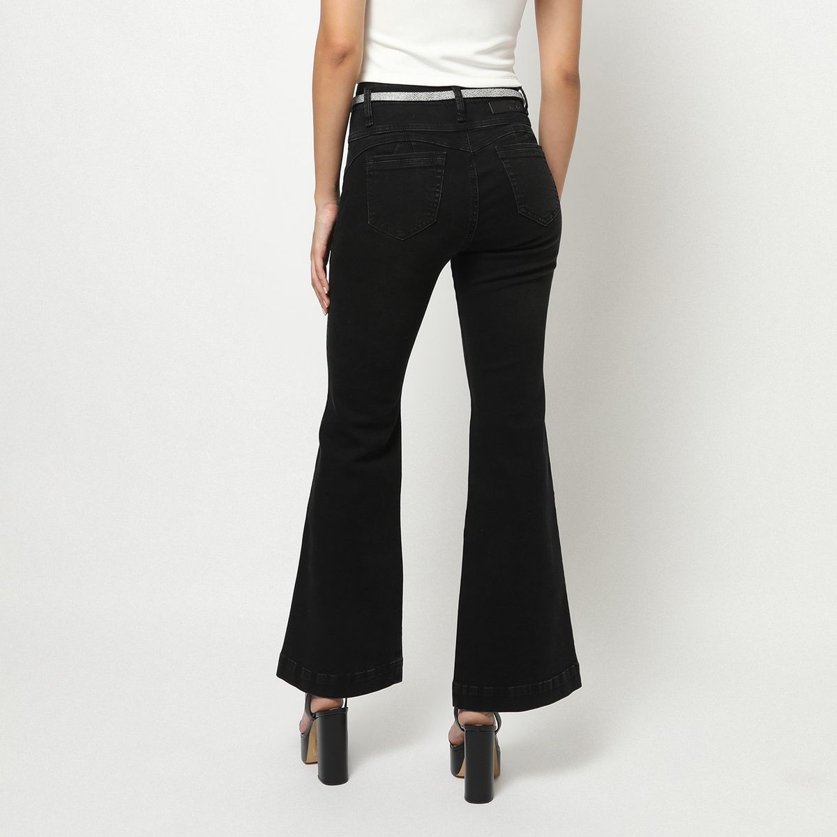 MOSSIMO - Jean Flare Algodón Mujer Mossimo