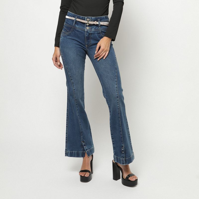 MOSSIMO - Jean Flare Algodón Mujer Mossimo