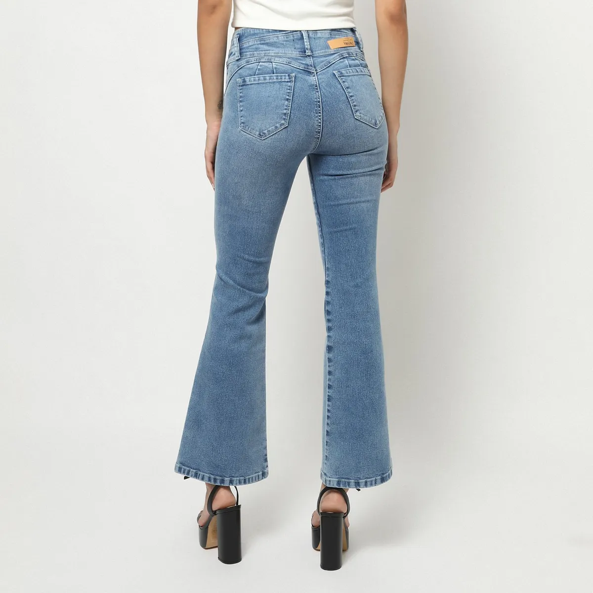 MOSSIMO - Jean Flare Tiro Alto Mujer Mossimo