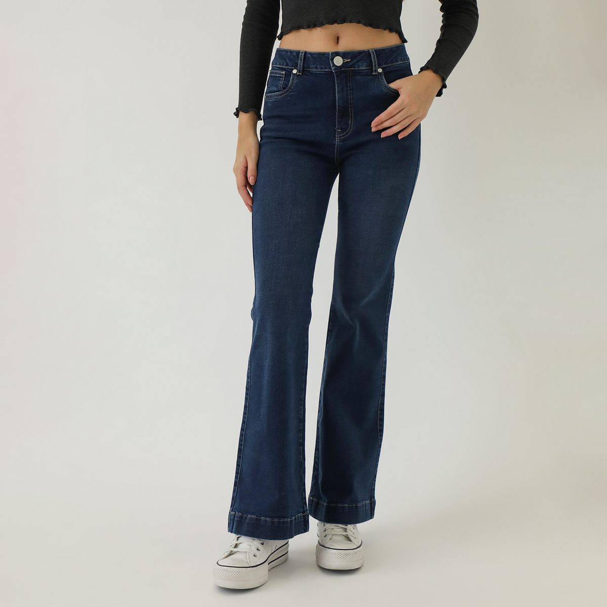 AMERICAN ABBEY - Jean Flare Algodón Mujer American Abbey