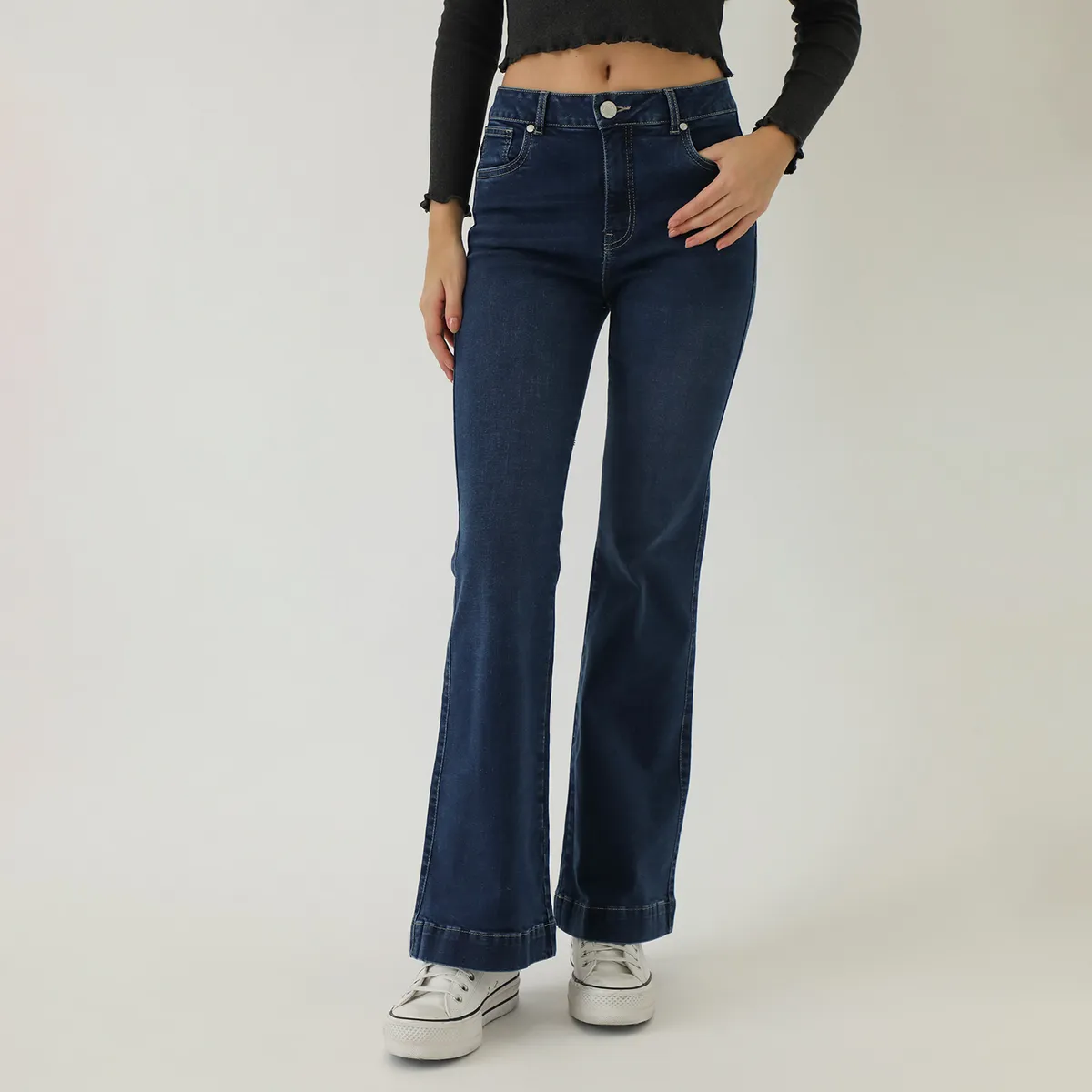 AMERICAN ABBEY - Jean Flare Algodón Mujer American Abbey