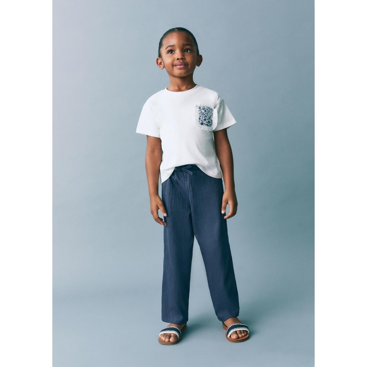 MANGO KIDS - Pantalón Bebé Niña Algodón Mango