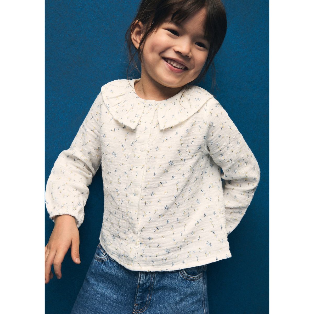 MANGO KIDS - Blusa Bebé Niña Manga Larga Algodón Mango Kids