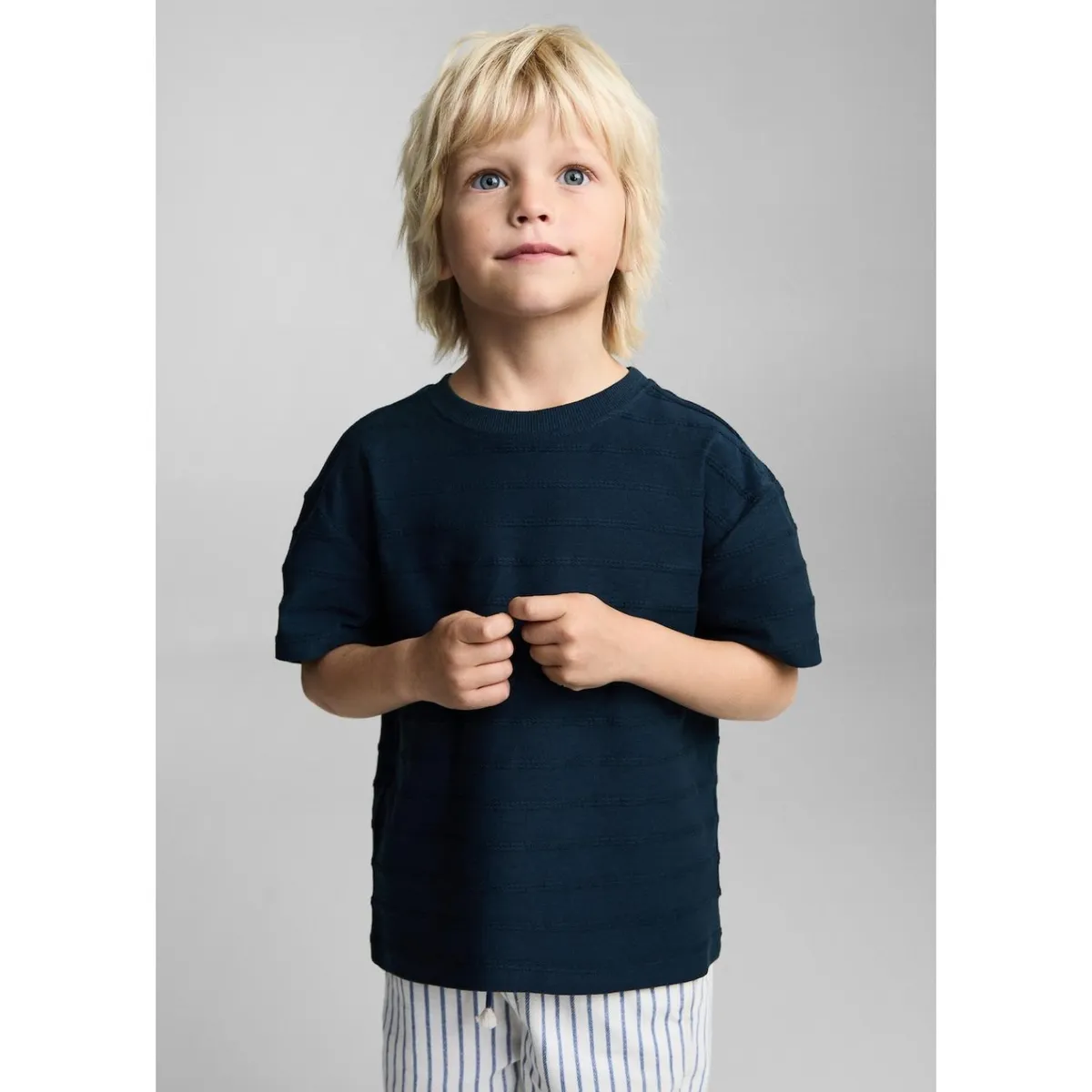 MANGO KIDS - Camiseta Algodón Bebé Niño Mango  