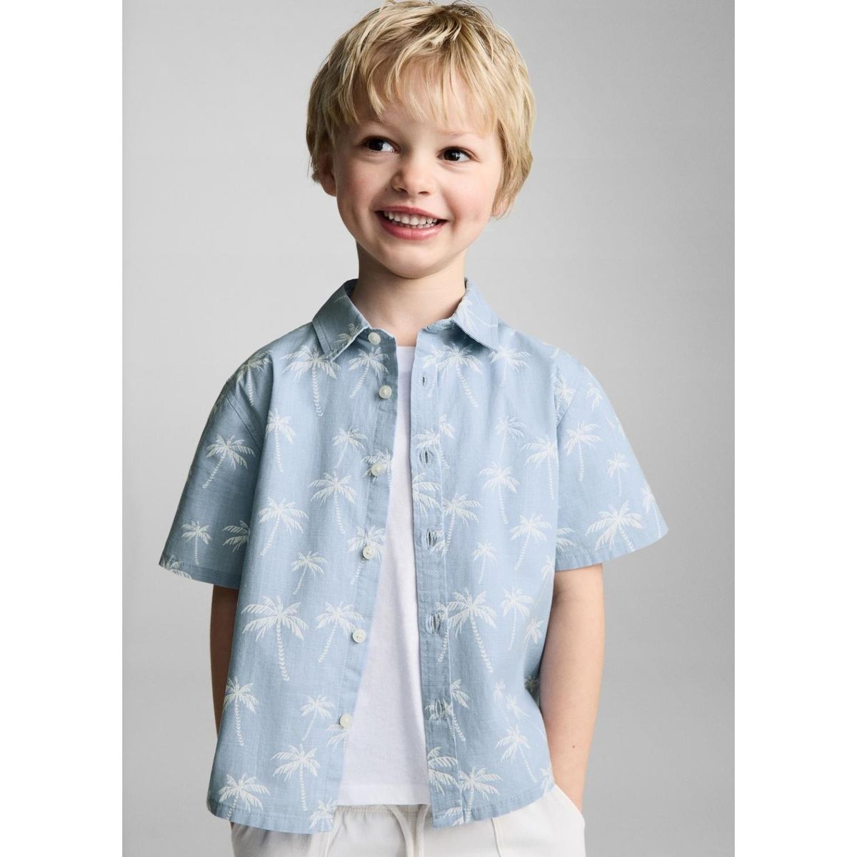 MANGO KIDS - Camisa Bebé Niño Algodón Mango Kids