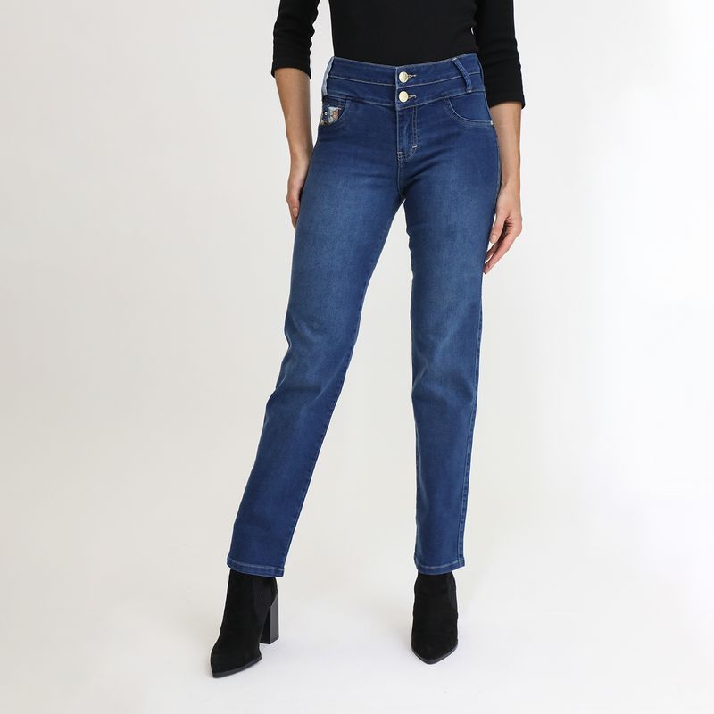 VRP BY VIVIANA RIVAS PLATA - Jean Slim Algodón Mujer Vrp By Viviana Rivas Plata