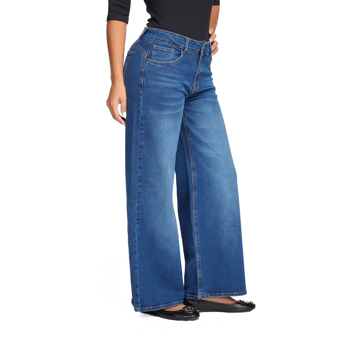 VRP BY VIVIANA RIVAS PLATA - Jean Wide Algodón Mujer Vrp By Viviana Rivas Plata