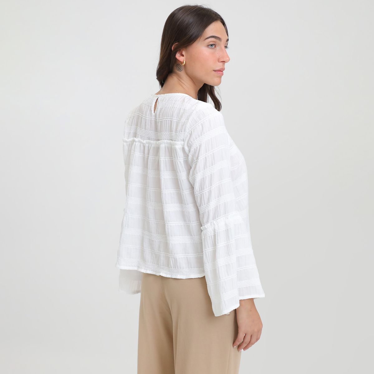 BASEMENT - Top Manga Larga Casual Mujer Basement