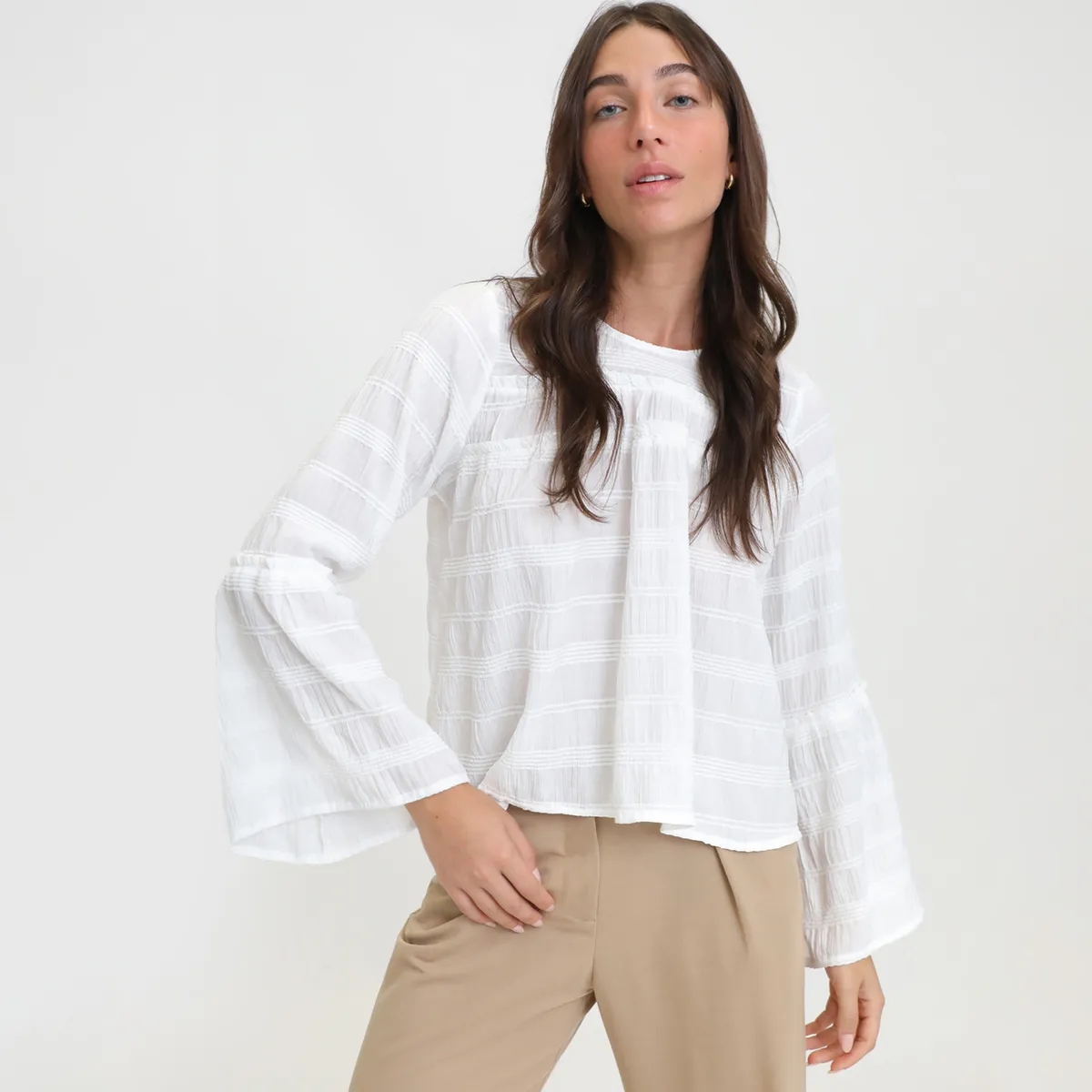 BASEMENT - Top Manga Larga Casual Mujer Basement