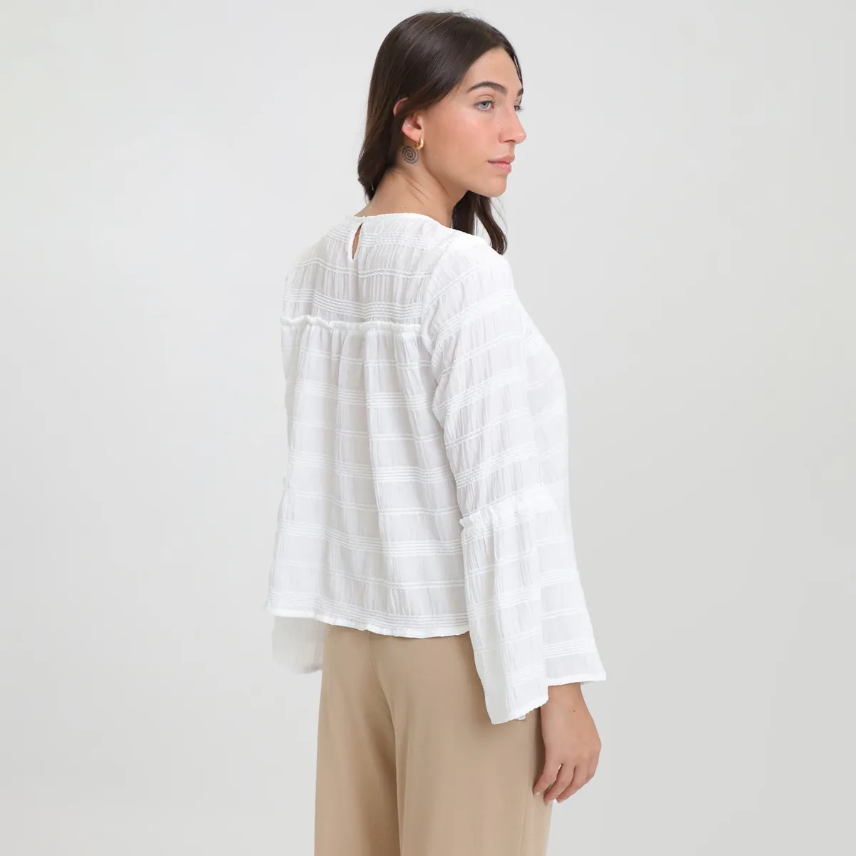 BASEMENT - Top Manga Larga Casual Mujer Basement