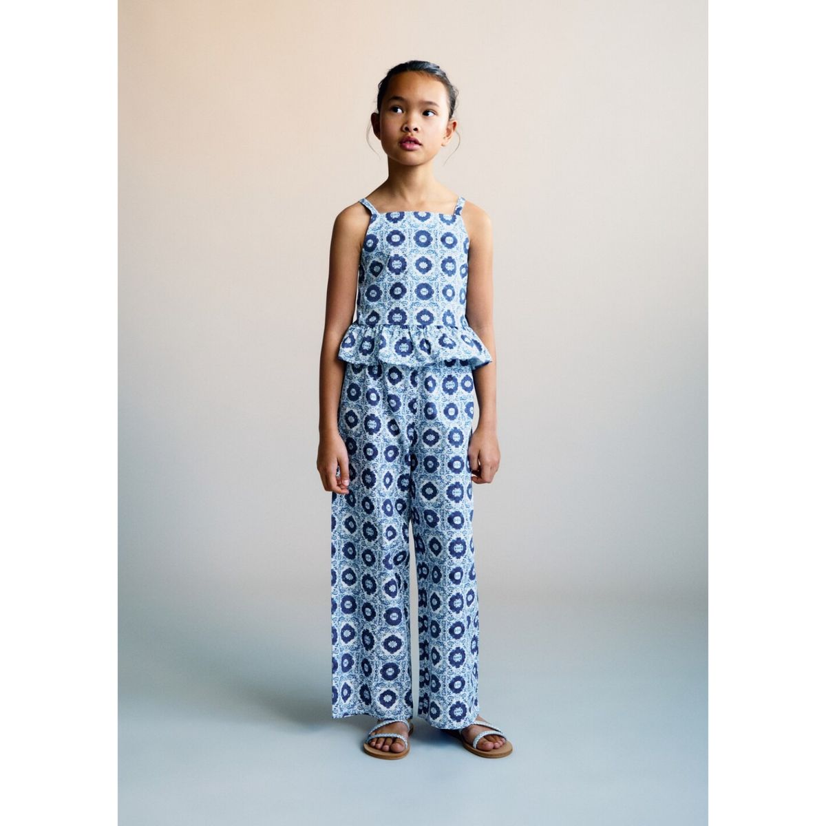 MANGO KIDS - Pantalon Niña Algodón Mango Kids