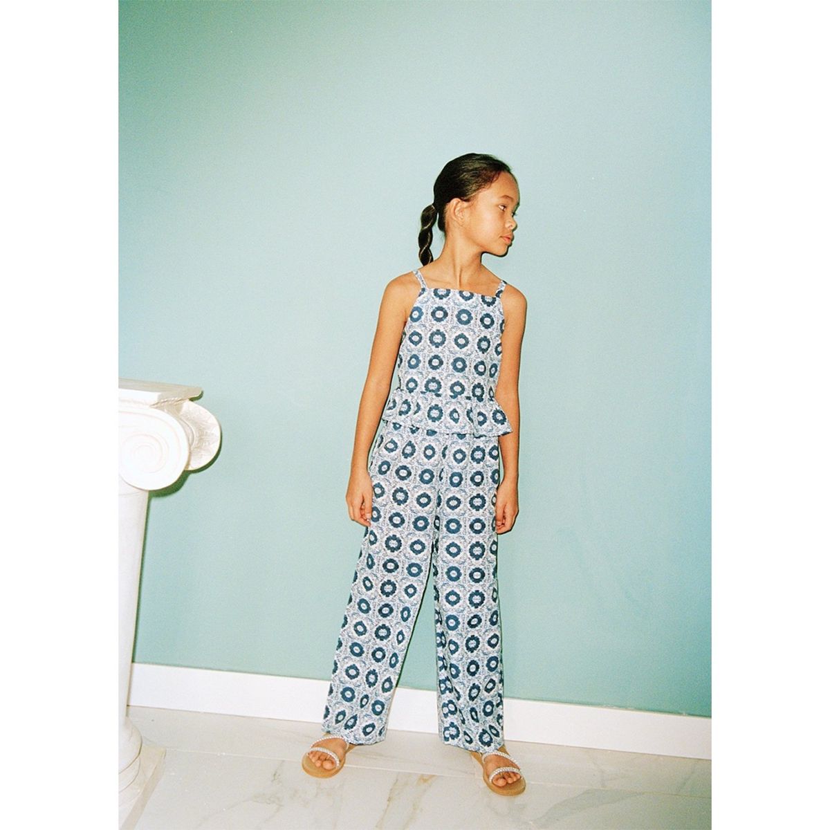 MANGO KIDS - Pantalon Niña Algodón Mango Kids