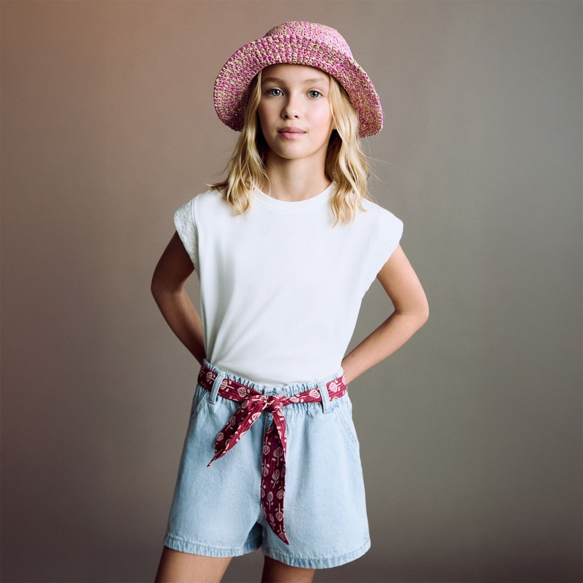 MANGO KIDS - Shorts Niña Algodón Mango Kids
