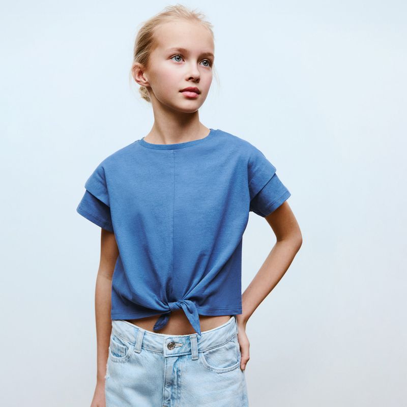 MANGO KIDS - Polo Niña Manga Corta Algodón Mango Kids