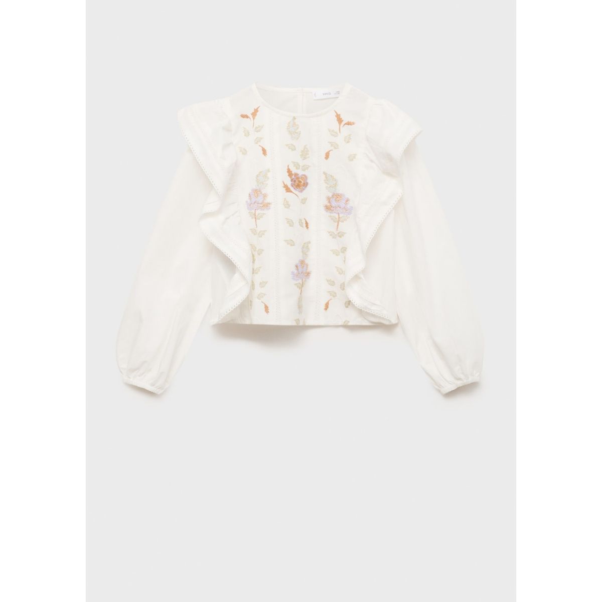 MANGO KIDS - Blusa Niña Manga Larga Algodón Mango Kids