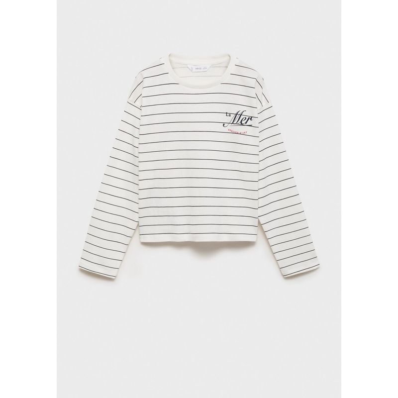 MANGO KIDS - Polo Niña Manga Largaalgodón Mango Kids