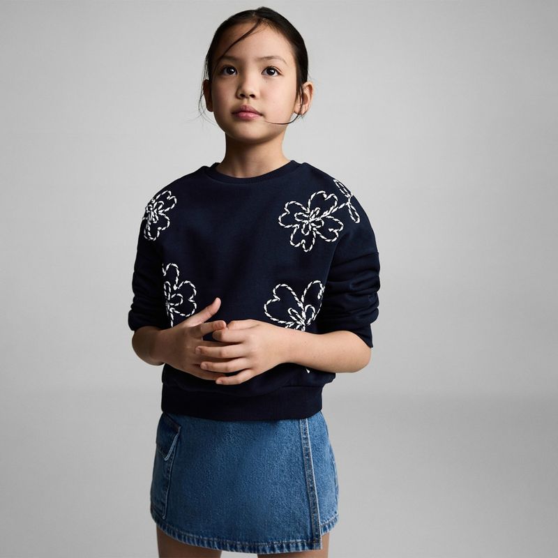 MANGO KIDS - Polera Niña Algodón Mango Kids