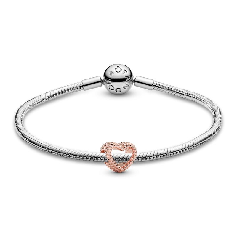 PANDORA - Set Pandora Corazon Abierto En Rose