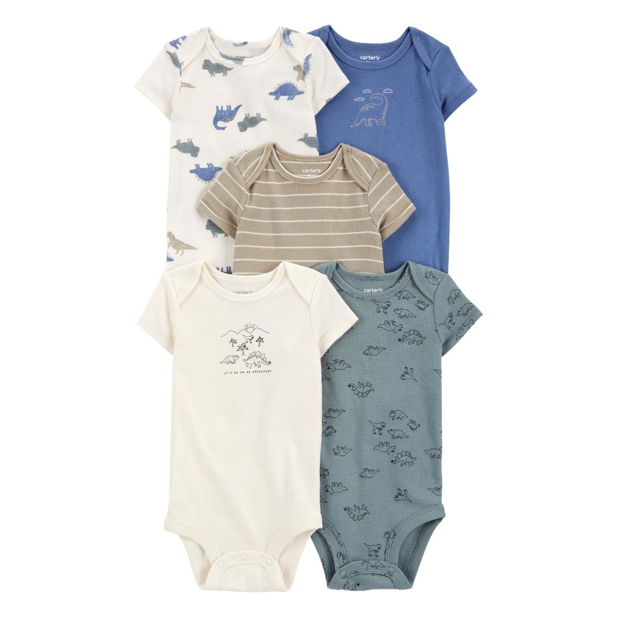 CARTER'S - Body Bebé Niño Pack X5 Carters