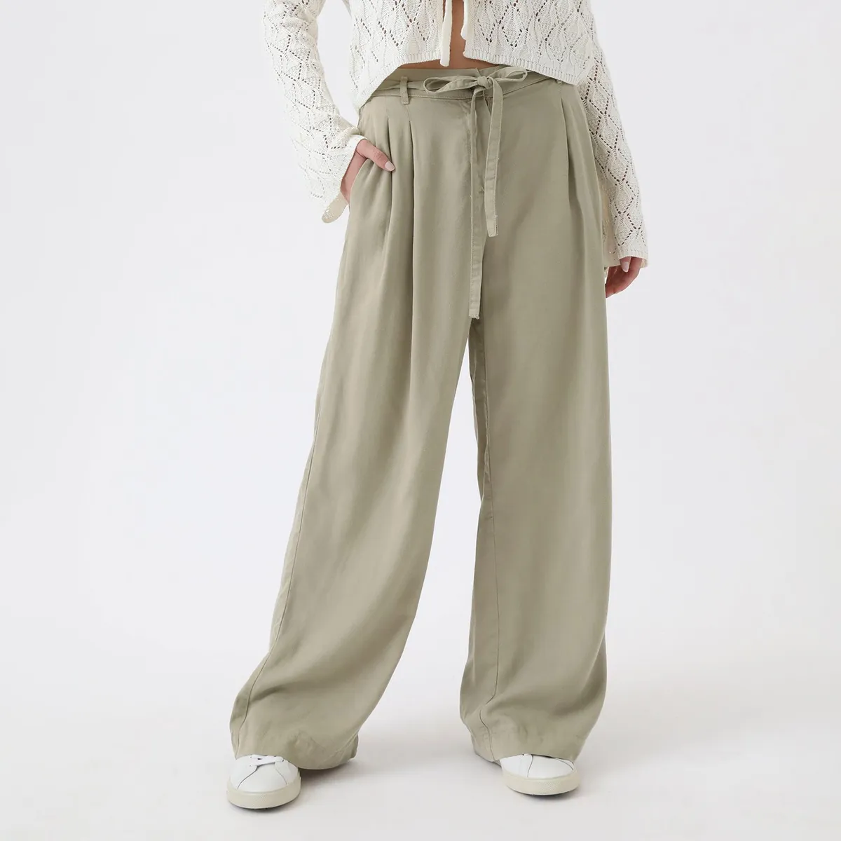 AMERICAN ABBEY - Pantalón Palazzo Casual Mujer American Abbey