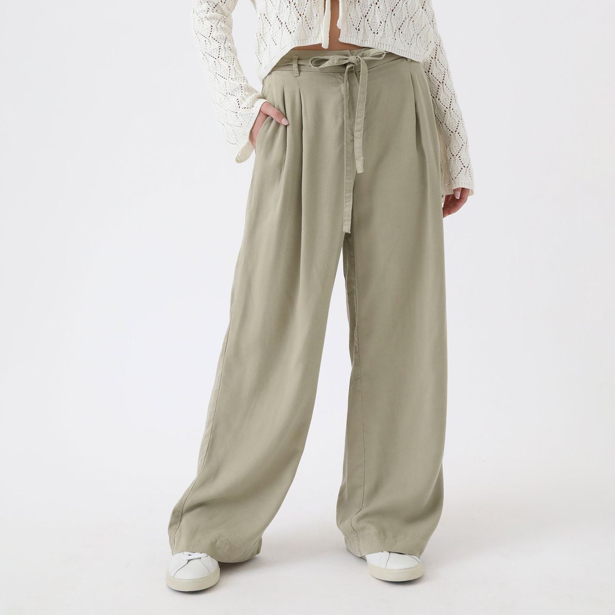 AMERICAN ABBEY - Pantalón Palazzo Casual Mujer American Abbey