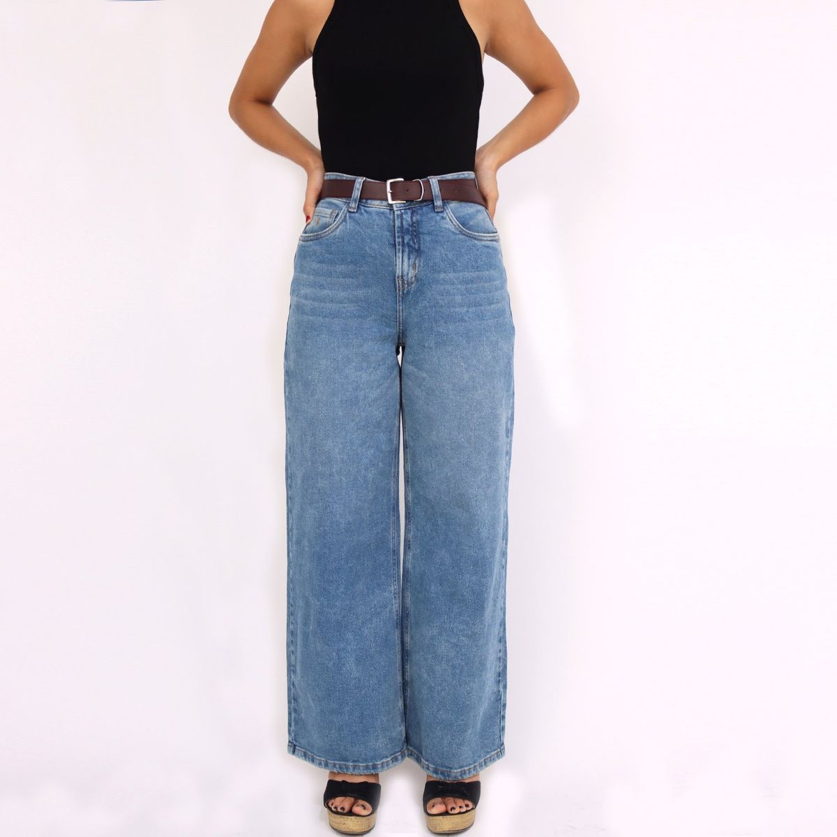 KAYRA POBLET - Jean Culotte Algodón Mujer Kayra Poblet