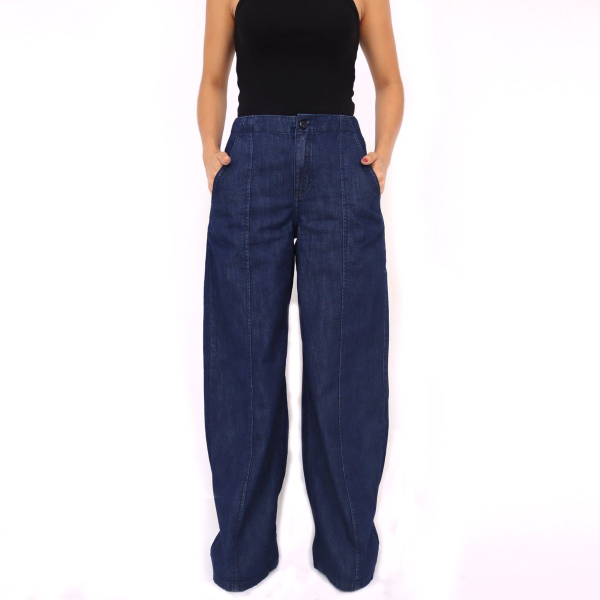 KAYRA POBLET - Jean Wide 100% Algodón Mujer Kayra Poblet