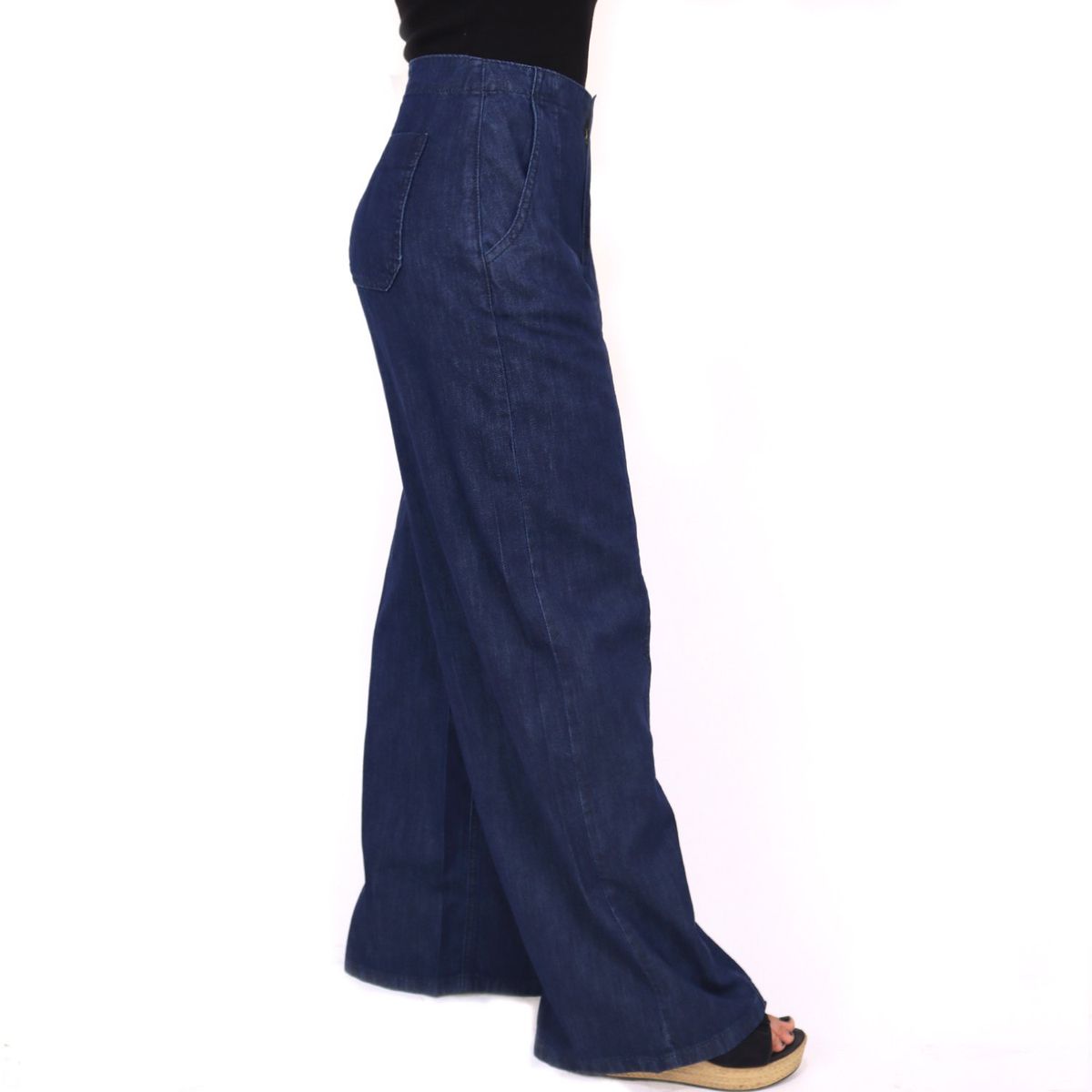 KAYRA POBLET - Jean Wide 100% Algodón Mujer Kayra Poblet