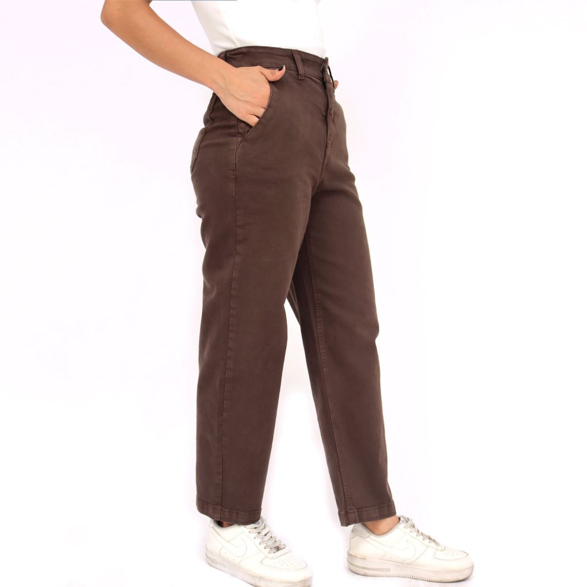 KAYRA POBLET - Jean Carrot Tiro Alto Mujer Kayra Poblet