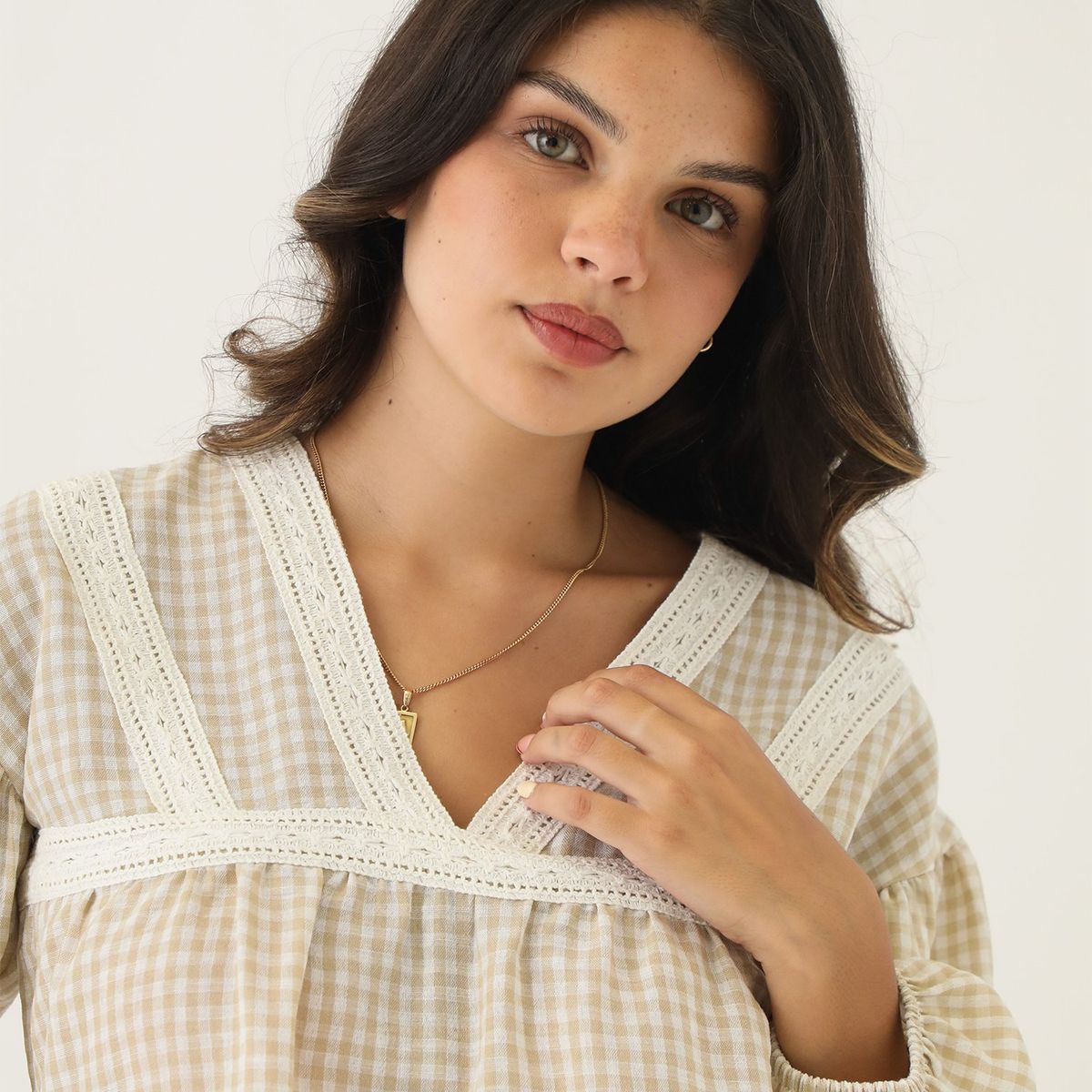 SYBILLA - Blusa Manga Larga Casual Mujer Sybilla