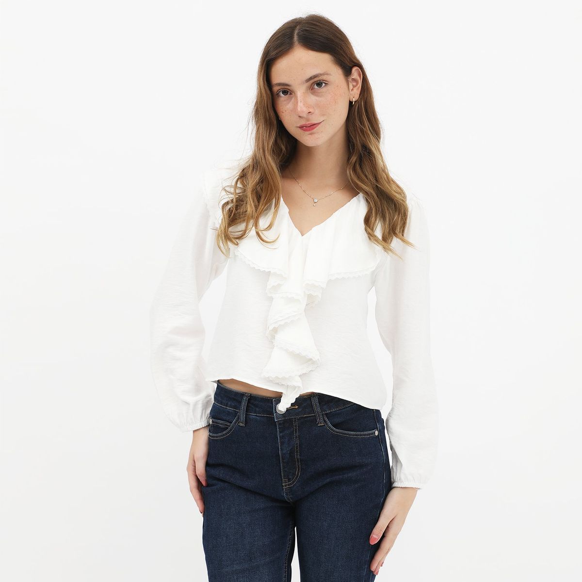 SYBILLA - Blusa Manga Larga Casual Mujer Sybilla