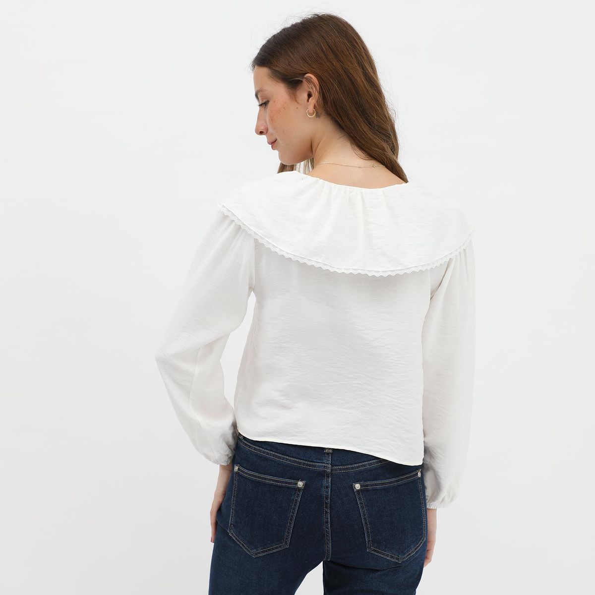 SYBILLA - Blusa Manga Larga Casual Mujer Sybilla