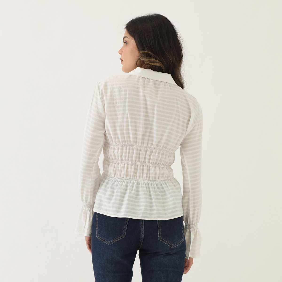 SYBILLA - Blusa Manga Larga Casual Mujer Sybilla