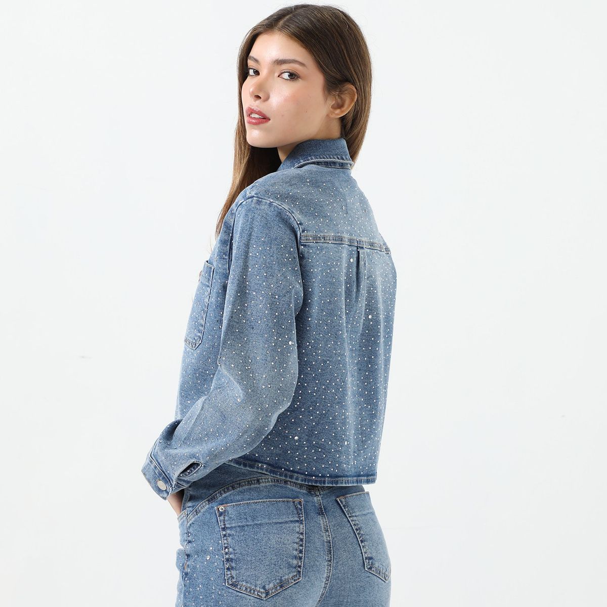 MOSSIMO - Casaca Jean Algodón Mujer Mossimo